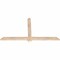 Ekena Millwork Eugene Smooth Timber Gable Bracket, Douglas Fir, 60"W x 32"H x 1 1/2"D x 3 1/2"F, 13/12 Pitch GBW060X32X0204EUG00SDF - alternate 3